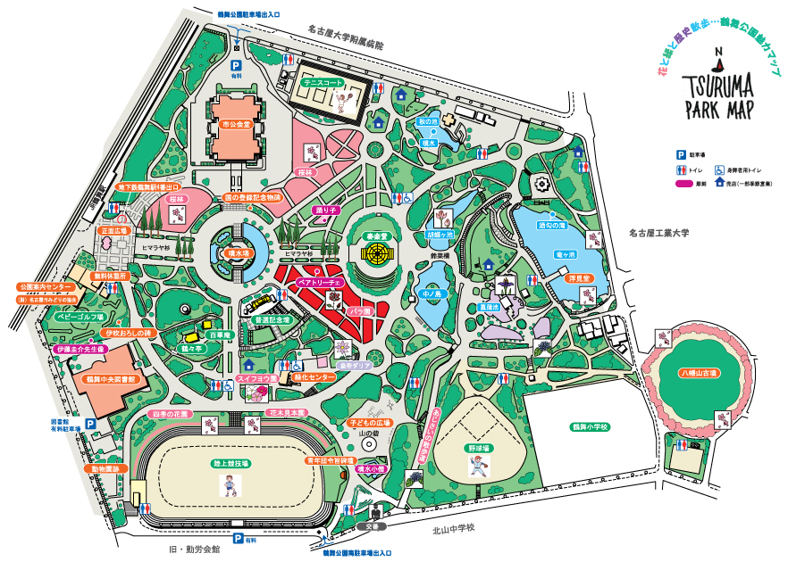 鶴舞公園マップ
